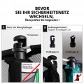 Sicherheitsnetz mit Spanngurten Ø 305 mit 6 Randpfosten