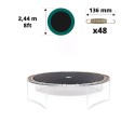 Sprungtuch für Trampolin Ø244 für 48 x 136 mm Federn