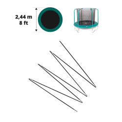 Fiberglasbögen für das Sicherheitsnetz des Oxygen Ø 244