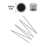 Arc en fibre de verre pour filet Initio Ø 183