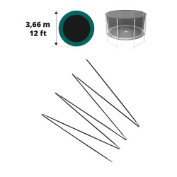 Fiberglasbögen für das Sicherheitsnetz des Jump’Up Ø 366