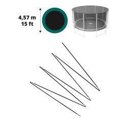 Fiberglasbögen für das Sicherheitsnetz des Jump’Up Ø 457