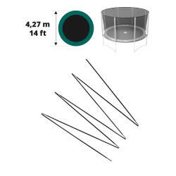 Fiberglasbögen für das Sicherheitsnetz des Jump’Up Ø 427