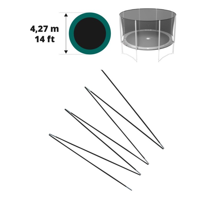 Fiberglasbögen für das Sicherheitsnetz des Jump’Up Ø 427