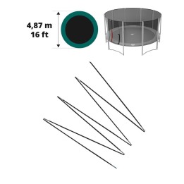 Fiberglasbögen für das Sicherheitsnetz des Jump’Up Ø 487