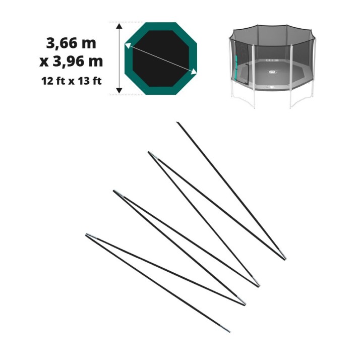 Fiberglasbögen für das Sicherheitsnetz des Jippieh 390