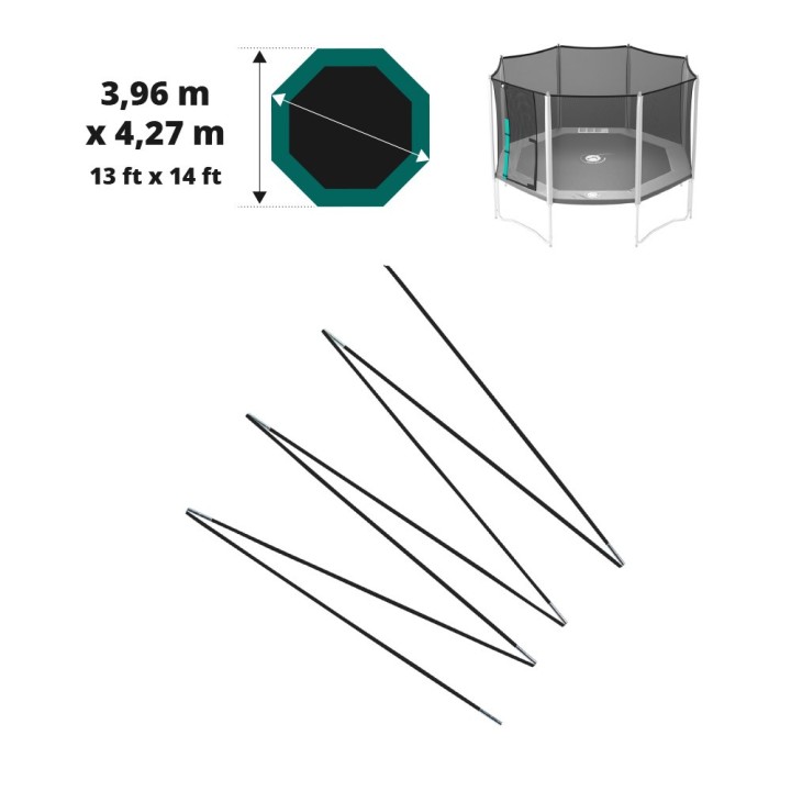Fiberglasbögen für das Sicherheitsnetz des Jippieh 430