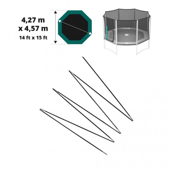 Fiberglasbögen für das Sicherheitsnetz des Jippieh 460
