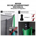 Sicherheitsnetz mit Spanngurten für Trampolin Ø 366 Sicherheitsnetz mit Spanngurten für Trampolin Ø 366