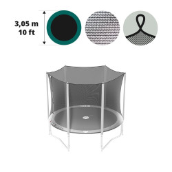 Sicherheitsnetz mit Spanngurten für Trampolin Ø 305