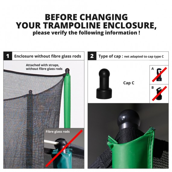 Filet textile Ø 183 avec sangles - 2019