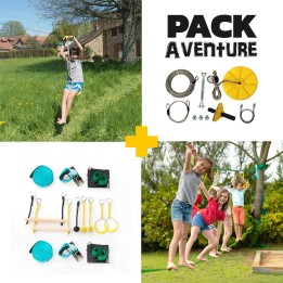 Abenteuer Pack - Indiana Seilrutsche + Ninja-Parcours