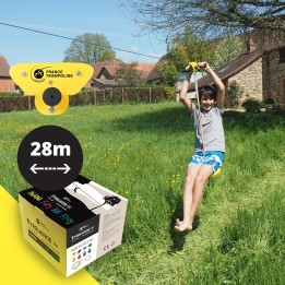 Zip line des Gartens von 28m 