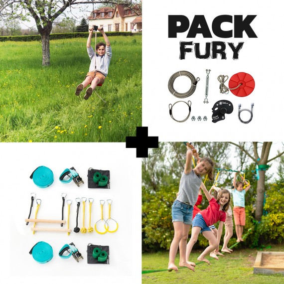 Fury Pack - Fury Seilrutsche + Ninja-Parcours