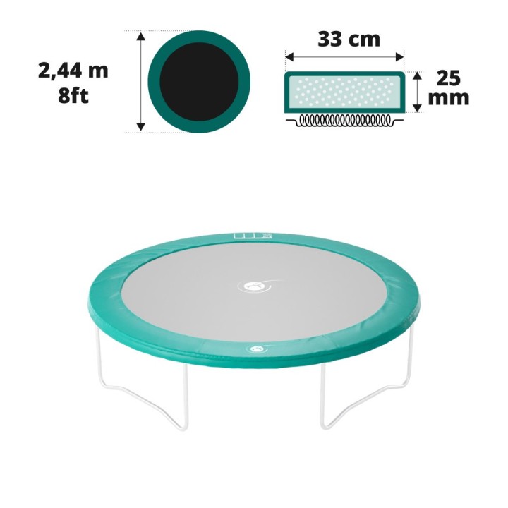 Schutzrand für rundes Garten Trampolin 250 20mm / 30cm