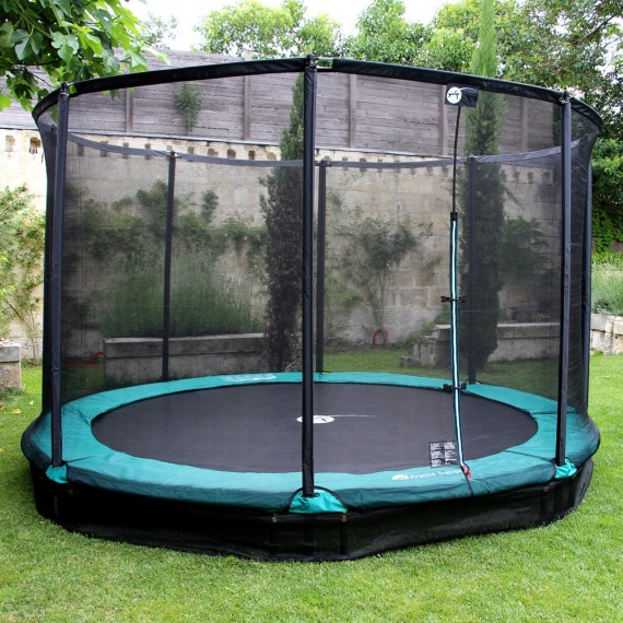 Inground Trampolin Mirage 360 mit Fangnetz