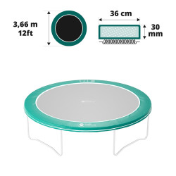 Schutzrand für rundes Trampolin mit 3,66 m Rahmen-Durchmesser Schutzrand für rundes Trampolin mit 3,66 m Rahmen-Durchmesser