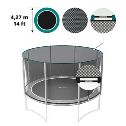 Premium Fangnetz für Trampolin 430