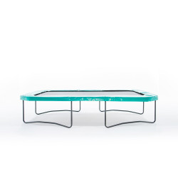 4m langes rechteckiges Trampolin Atmosphär 400 ohne Sicherheitsnetz