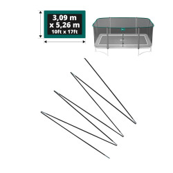 Satz Fiberglas-Bögen für Apollo Sport 500 Netz Ø12 mm