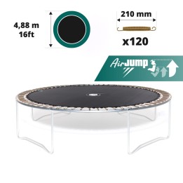 Sprungtuch für Trampolin Ø 488 für 120x 210 mm Federn