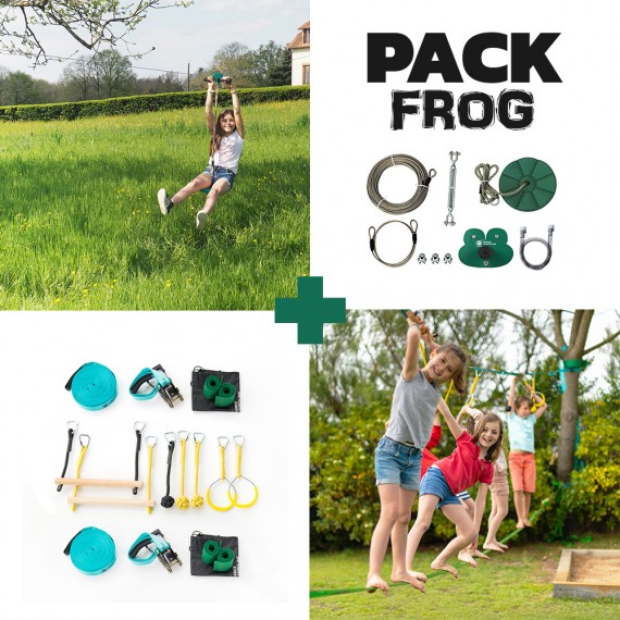 Frog Pack - Fury Seilrutsche + Ninja-Parcours