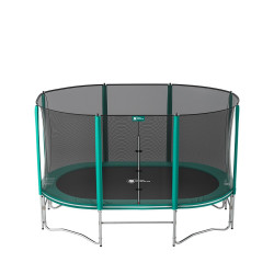 Netz mit 8 Pfosten für ovale Trampoline Ø360