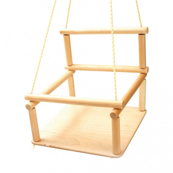 Babyschaukel aus Holz für Kletterdreieck