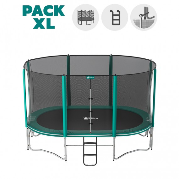 Ovalie 360 Trampolin - Pack XL