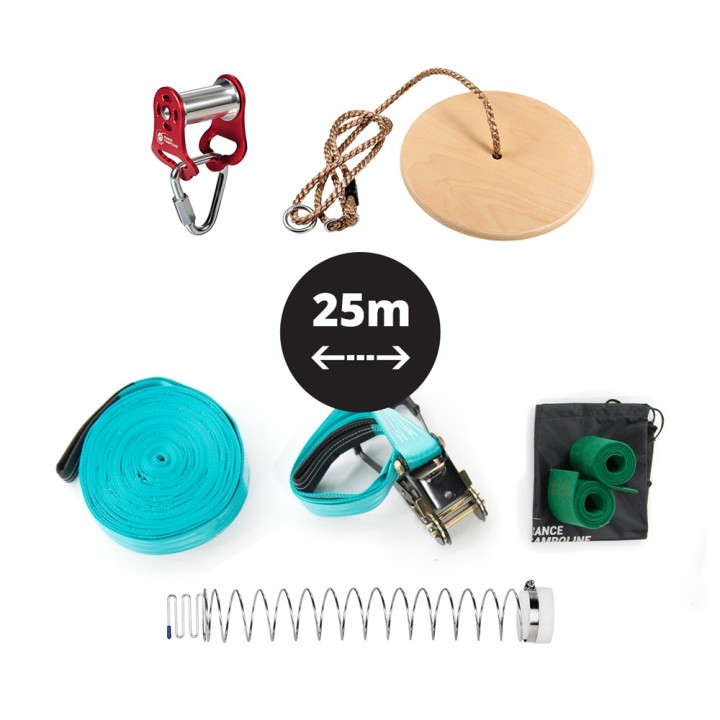 Pack Slackline-Seilrutsche 25m