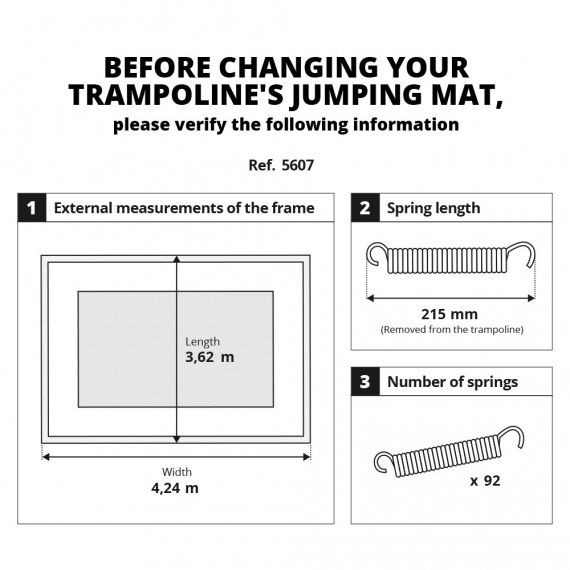 Toile de saut pour trampoline Apollo Sport 400 - Air Jump