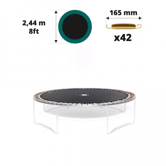 Sprungtuch für Trampolin Ø 244 für 42x 165 mm Federn