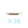 20er Set Federn, 180 mm, goldfarben
