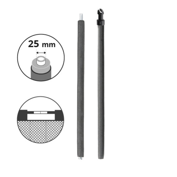 Ganzer Pfosten Ø25 mm für initio Trampolin 300