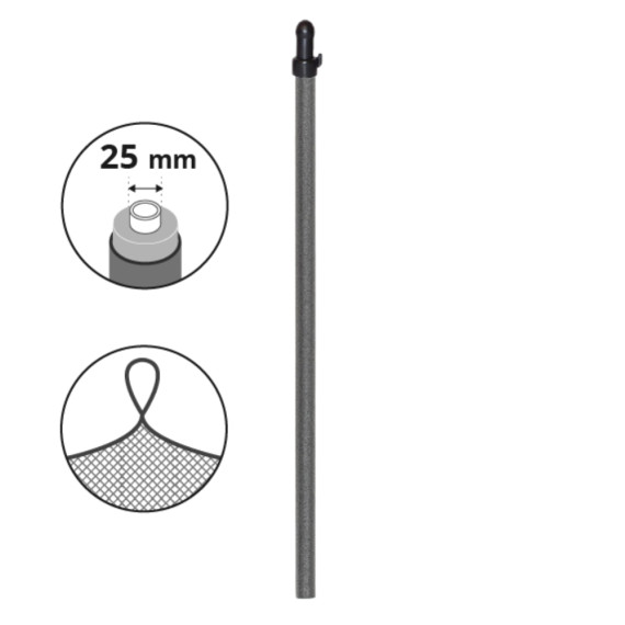 Oberer Pfosten Ø25 mm für Trampolinnetz 305