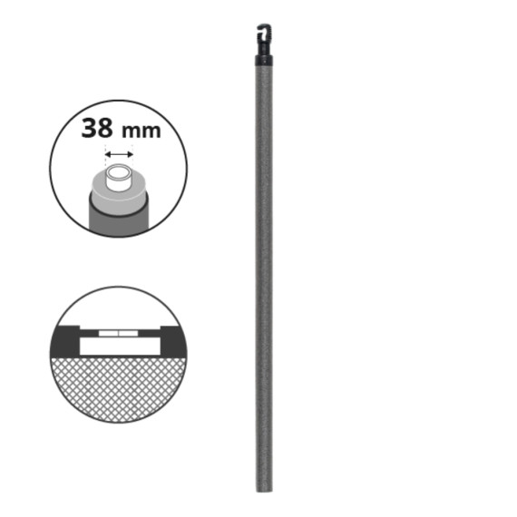 Oberer Pfosten Ø38mm für Trampolinnetz 3m66 und mehr