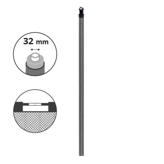 Oberer Pfosten Ø32mm für Netz 300