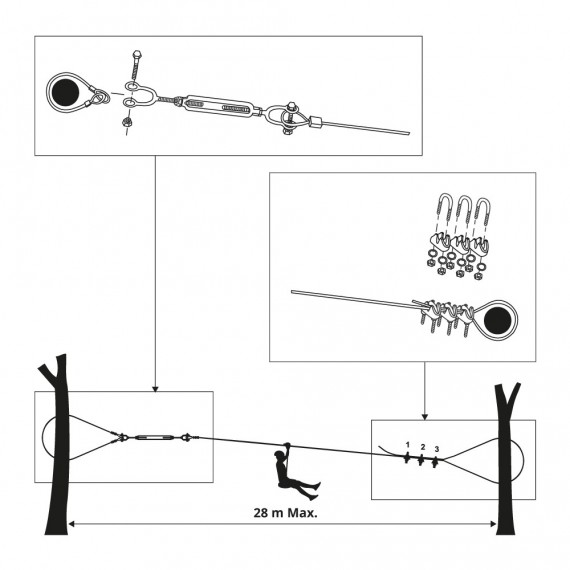 Kabelbinder für Reißleinen