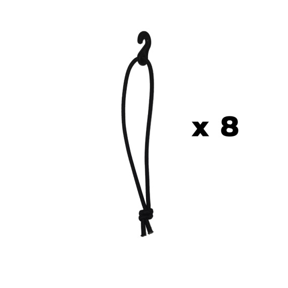 8er-Set Gummibänder für PVC-Hülle