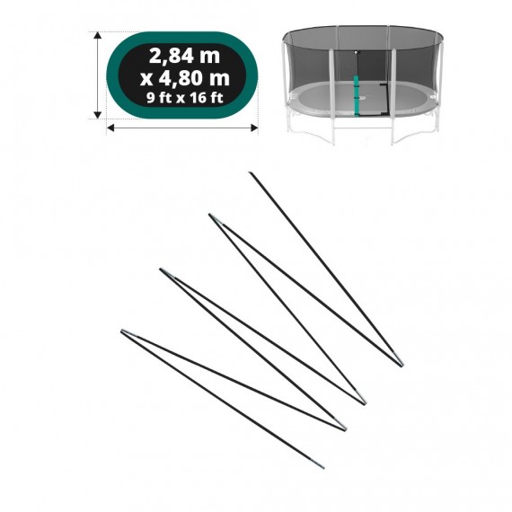 Fiberglasbögen für das Sicherheitsnetz des Ovalie 490