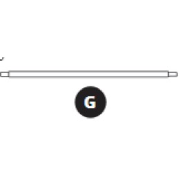 Rahmenstange Ovalie 490 – 48/42mm Teil G