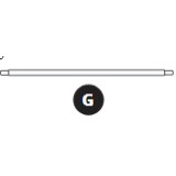Rahmenstange Ovalie 490 – 48/42mm Teil G