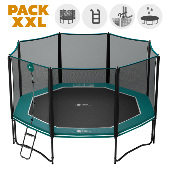 Octopulse 460 Trampolin - Pack XXL - Grün