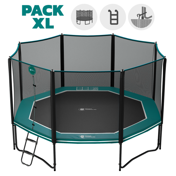 Octopulse 460 Trampolin - Pack XL - Grün