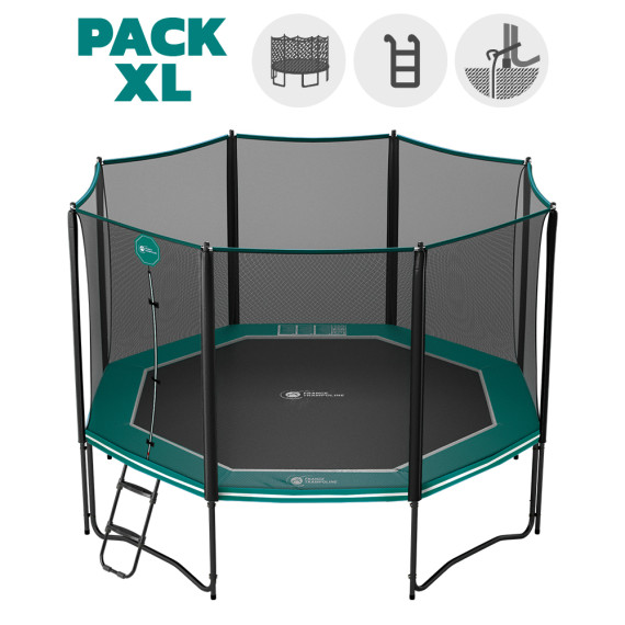 Octopulse 390 Trampolin - Pack XL - Grün
