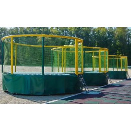 Trampolin Gallus – Grau/Schwarz