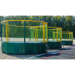 Trampolin Gallus – Grün / Gelb