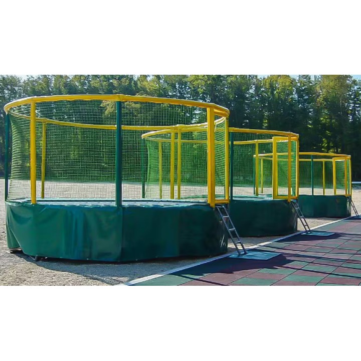 Trampolin Gallus – Grau/Schwarz