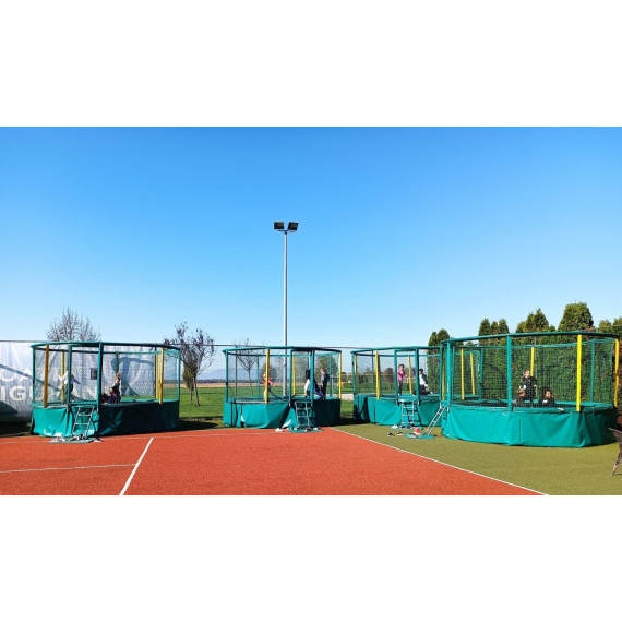 Trampolin Gallus – Grau/Schwarz