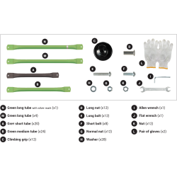 Ersatzteile für Kletterkuppel 2,50 m